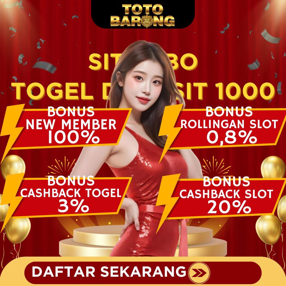 TOTOBARONG ๐น Rekomendasi Bandar Bo HK Pools Togel Bet 100 Minimal Deposit 1000 5000 Menang Pasti Bayar